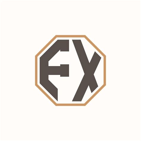 Premium Vector Modern Letter Fx Logo For Corporate Business Brand