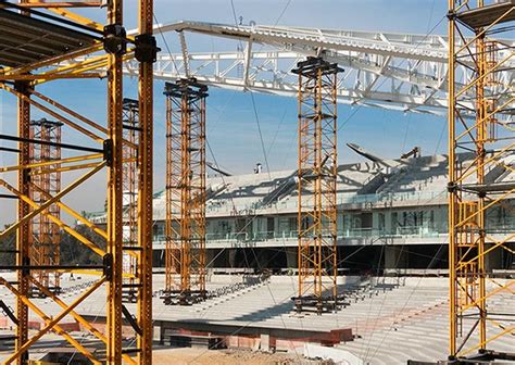 Mk Shoring Towers Load Capacity At Diablos Rojos Stadium Mexico Ulma