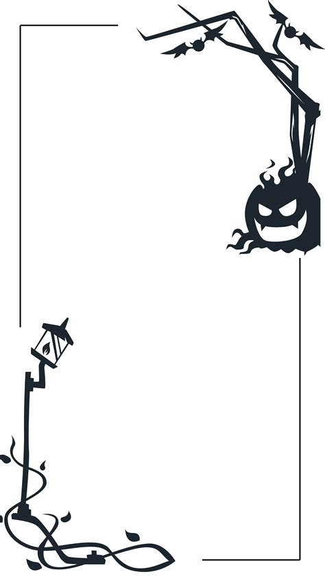 Halloween Paper Borders Printables