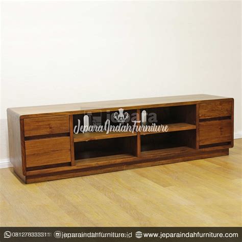 Jual Meja Tv Unit Kayu Jati Minimalis Modern By Jepara Indah Furniture