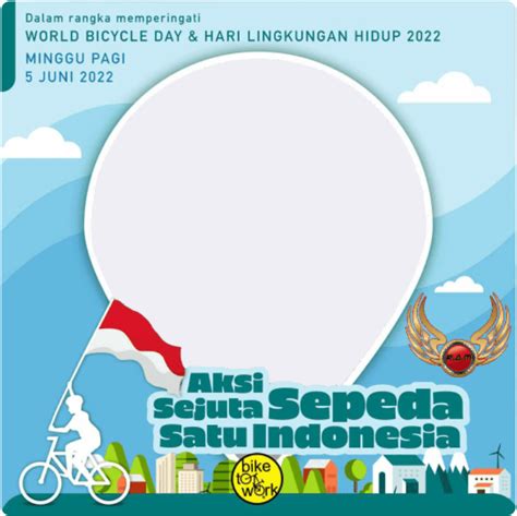 Ragam Twibbon Hari Sepeda Sedunia Di Tahun Waca Berita