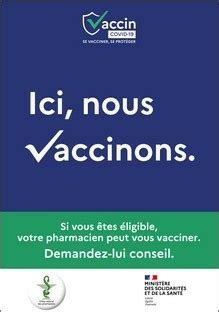 Cespharm Covid Ici Nous Vaccinons Affiche