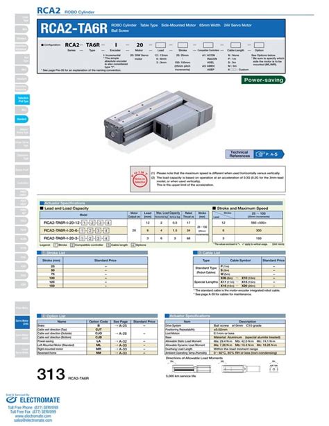 Iai Rca Ta R Specsheet Pdf