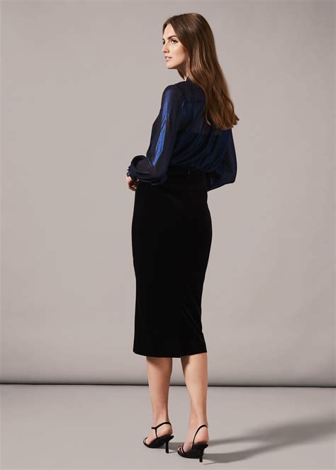 Velvet Midi Skirt