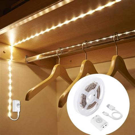 Motion Sensor Led Strip Lights For Wardrobe Luxjet M Rechargeable