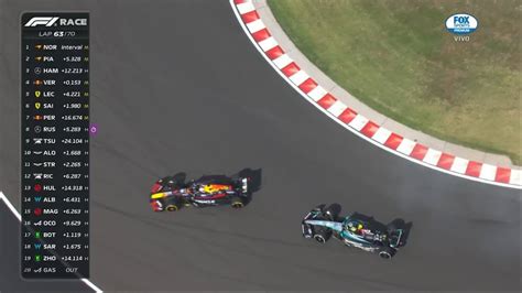 Duelazo Entre Hamilton Y Verstappen Por El Tercer Puesto GP De