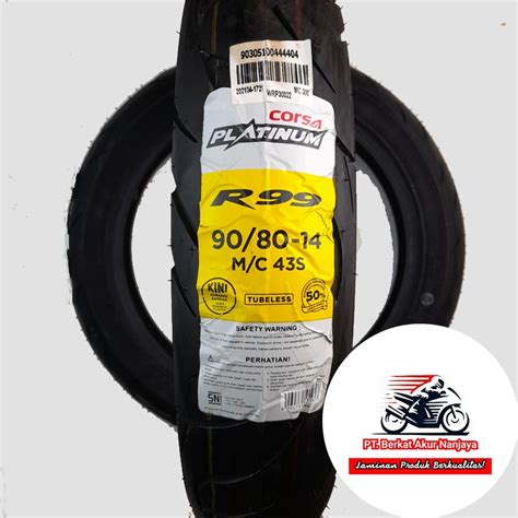 Jual Corsa Platinum R99 90 80 14 Ban Matic Tubeless BONUS Pentil