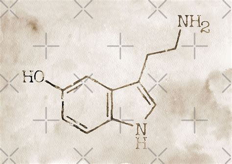 " Serotonin Molecule" by erzebetth | Redbubble