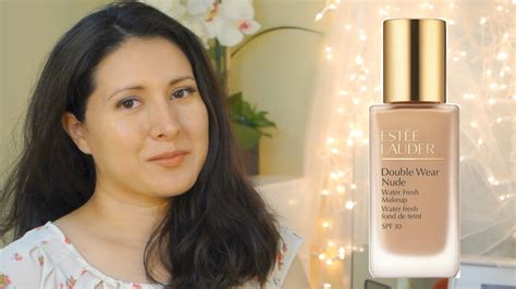 Estee Lauder Double Wear Nude Water Fresh Makeup Review Oily Skin