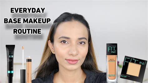 My Everyday Base Makeup Routine Using The Maybelline Fit Me Range And Mini Makeup Review Youtube