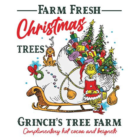 Farm Fresh Christmas Tree SVG Grinch Xmas For Cricut Files CreativeLify