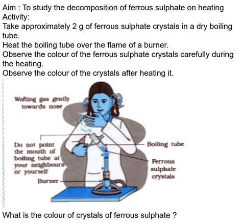 A Few Crystals Of Copper Sulphate Are Heated In B F Dry Boiling Tu