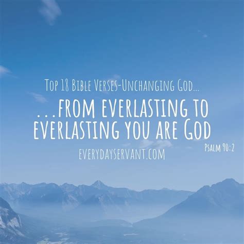 Top 18 Bible Verses-Unchanging God - Everyday Servant