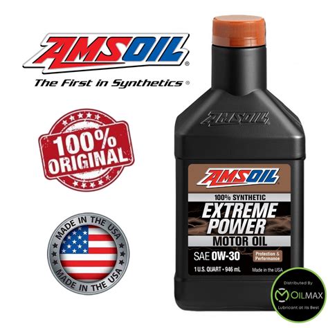 Amsoil Extreme Power 0w30 100 Synthetic 1 Quart 946ml Shopee Singapore