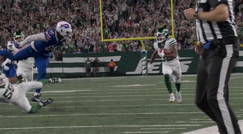 Refs Miss A Clear Tripping Penalty On Jets Game Winning Punt Return TD