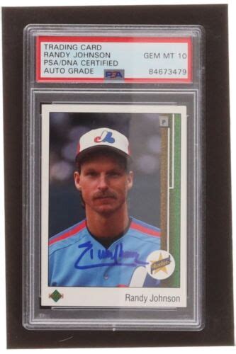 Randy Johnson Signed 1989 Upper Deck 25 RC PSA EBay