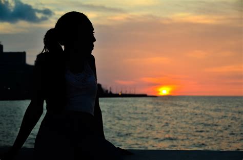 Free Images Sea Horizon Silhouette Sunrise Sunset Sunlight