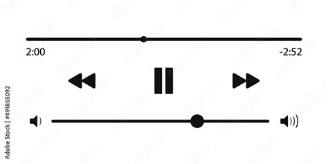 Icon Media Music Player In Vector Music Player In Vector Navigation