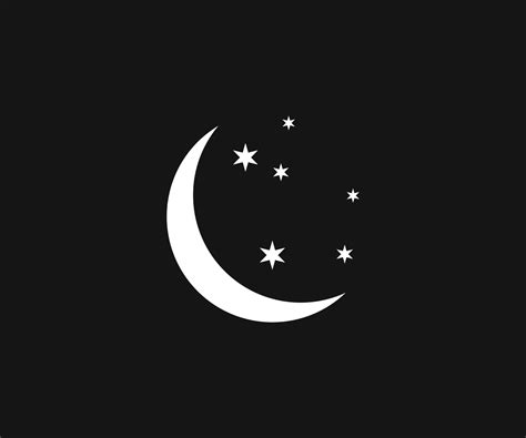 Moon And Stars Vector Icon 10072533 Vector Art at Vecteezy