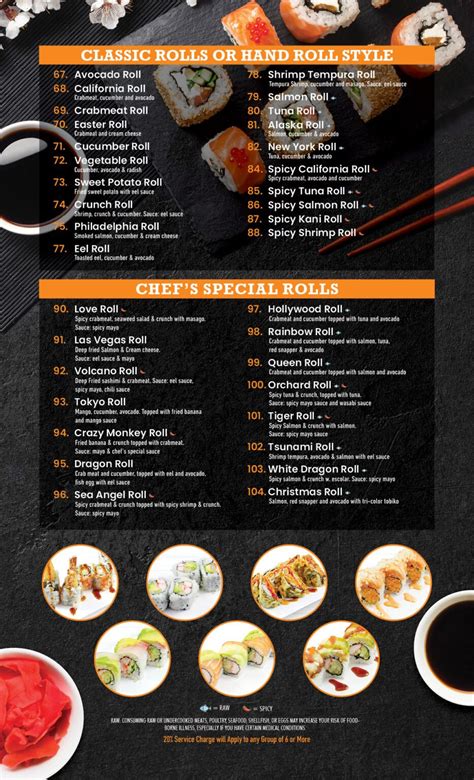 Menu Sushi King