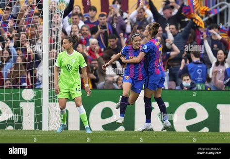 Aitana Bonmatí of FC Barcelona celebrates scoring their first goal