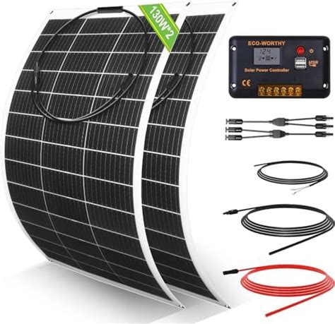 Eco Worthy Watt Volt Flexibles Solarpanel Kit Netzunabh Ngig Off