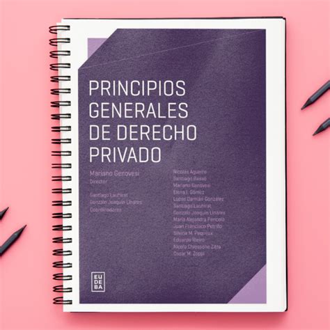 Principios Generales De Derecho Privado M Genovesi Impreso Todo Cbc