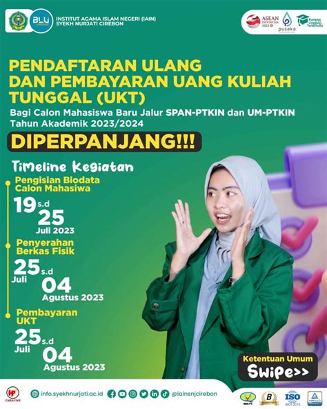 Perpanjangan Pendaftaran Ulang Dan Pembayaran Uang Kuliah Tunggal UKT