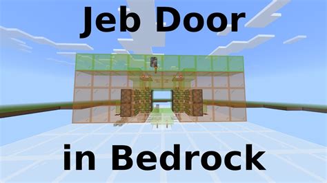 Tutorial Jeb Door In Minecraft Bedrock Edition Youtube