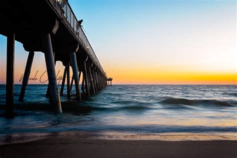 Sunset at Hermosa Beach Pier Los Angeles Picture California | Etsy