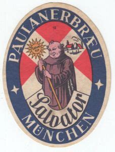 Drink Label Paulaner Br U M Nchen Salvator Paulaner Brauerei Gmbh