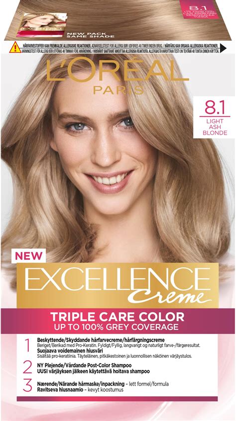 Loreal Paris Excellence Creme 81 Light Ash Blonde