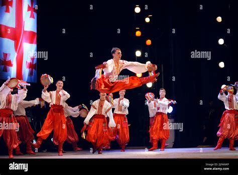 Dancers from Virsky Ukrainian national folk dance ensemble performing ...