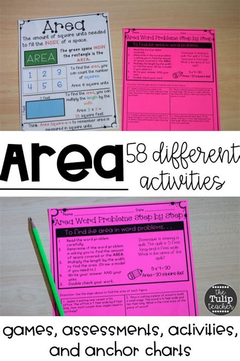 Area And Perimeter Unit Anchor Charts Games Worksheets Assessments