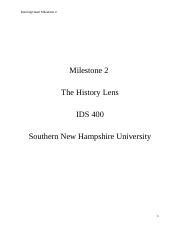 Ids Milestone A Docx Running Head Milestone Milestone The