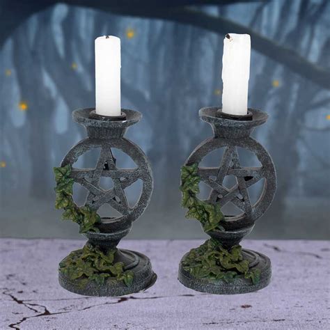 Aged Pentagram Candlesticks Nemesis Now Wholesale Giftware