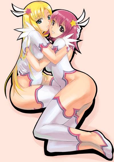 Rule 34 Clothing Hug Kaleido Star Layla Hamilton Naegino Sora Pose Yuri 235764