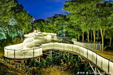 花馬道天空步道and后里後火車站（台中花博森林園區夜景搭配燈光超美） 愛伯特