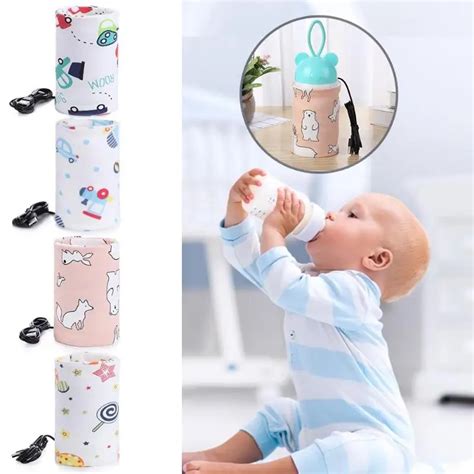 Usb Milch Wasser W Rmer Kinderwagen Reise Isolierte Tasche Baby Pflege