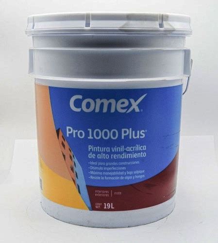 Pintura Vinil Acrílica Blanca Comex Pro 1000 Plus Galón 19l Envío Gratis