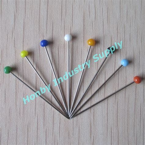 32mm Colorful Glass Head Quilting Sewing Pins China Sewing Pins And Quiling Pins Price