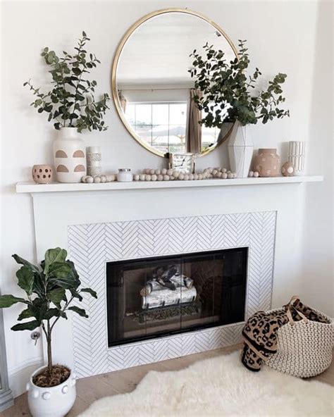 Modern Boho Fireplace Mantel Decor Lady Decluttered