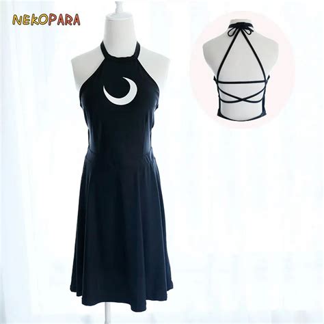 Sukumizu Sexy Cute Sailor Moon Cosplay Halter Backless Swimwear Dress Hot Spring Wear In