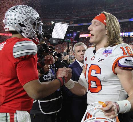 College Qbs Trevor Lawrence Justin Fields Propose A College Football