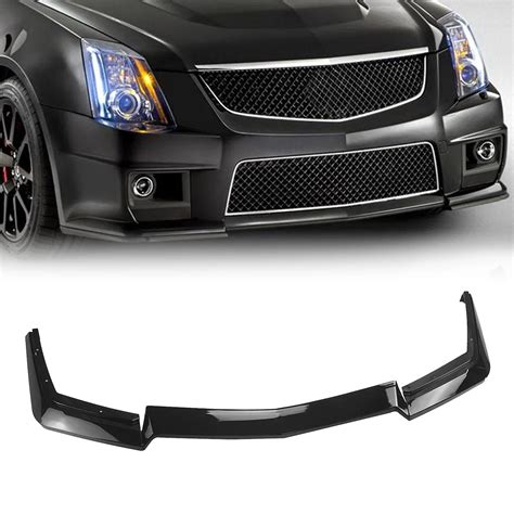 For Cadillac Cts V Front Spoiler Bumper Cover Lip Glossy