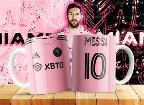 Plantillas Dise Os Para Sublimar Tazas Messi Inter Miami