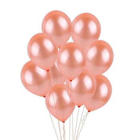 BALONY Metaliczne STRONG 23cm 10szt ROSEGOLD 1001dekoracji