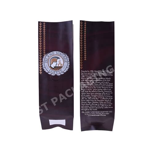 Custom Printed Matte Black Side Gusset Ziplock Coffee Bag China