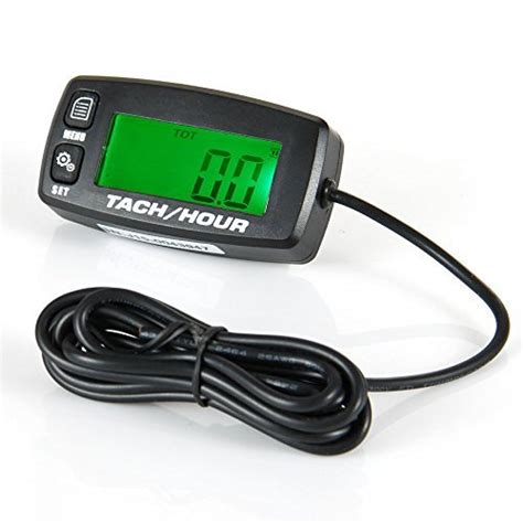 Runleader RL HM032R Inductive Tachometer With Hour Meter Backlit