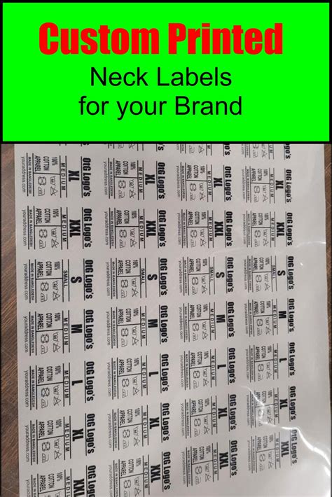 Dtf Tagless Clothing Labels Tagless Labels Iron On Printed Labels